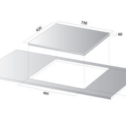 Bếp từ Kocher DI-6902 - kích thước