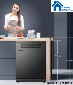 Máy rửa bát Spelier SP 775 DW-B - 1