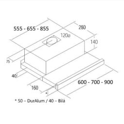 Máy hút mùi Apelson Air 301 Duralum 70-1