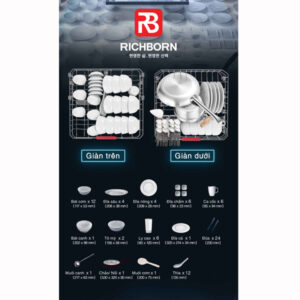 Máy rửa bát Richborn RBDG6064MQ-2