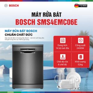 Máy rửa bát Bosch SMS4EMC06E