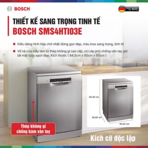 Máy rửa bát Bosch SMS4HTI03E