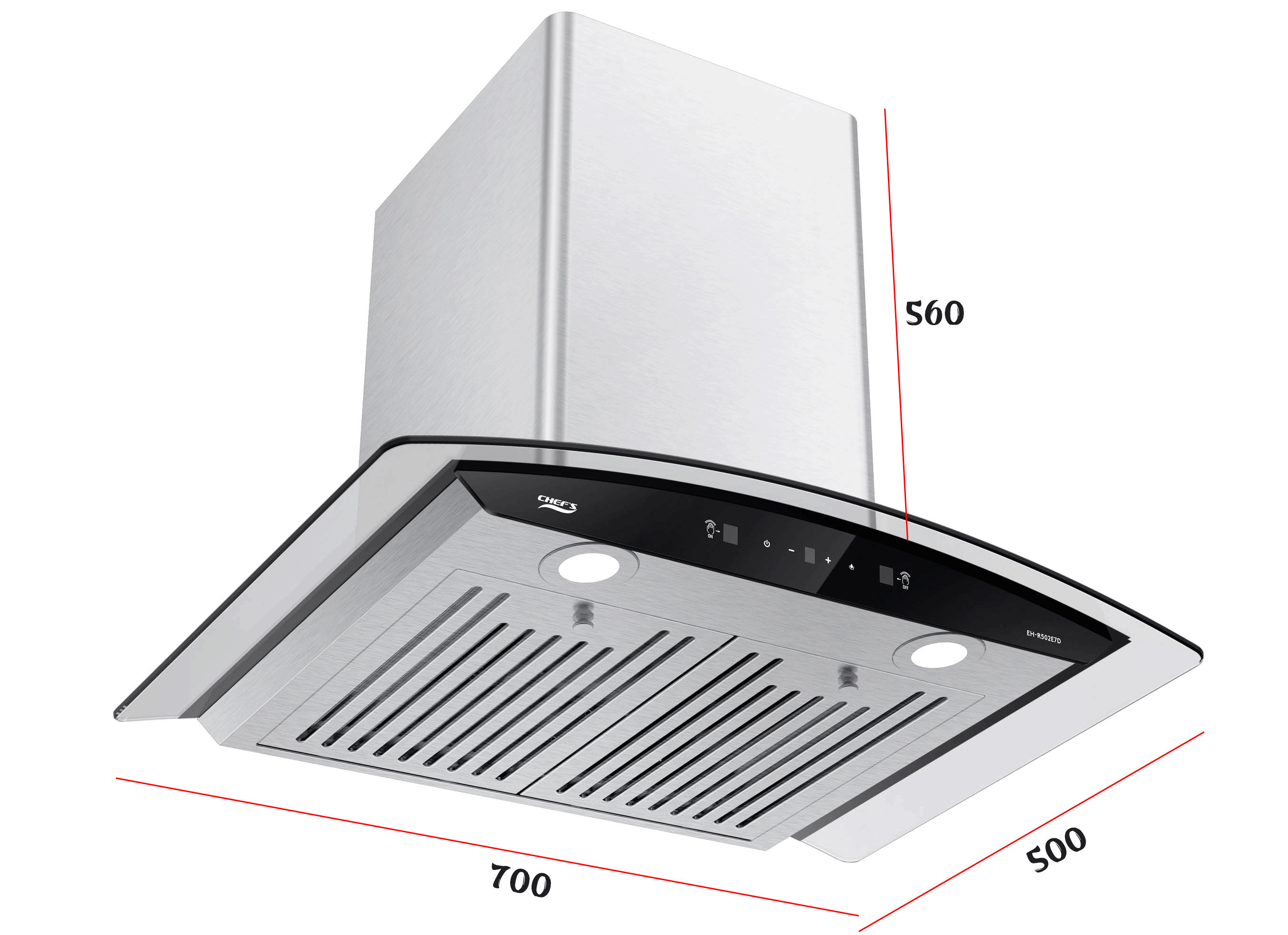 Máy hút mùi Chefs EH-R502E7D-2