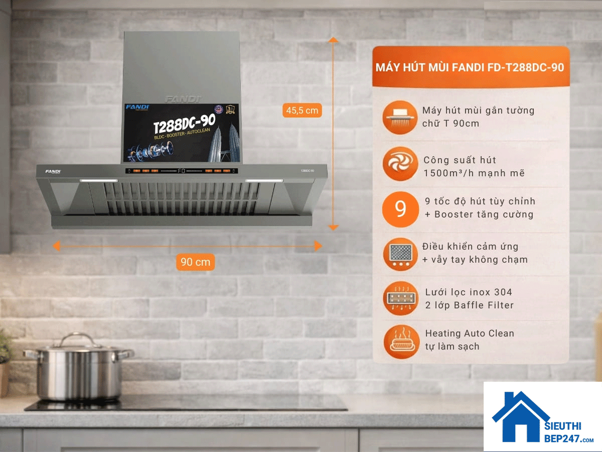 Máy hút mùi Fandi FD-T288DC-90-1
