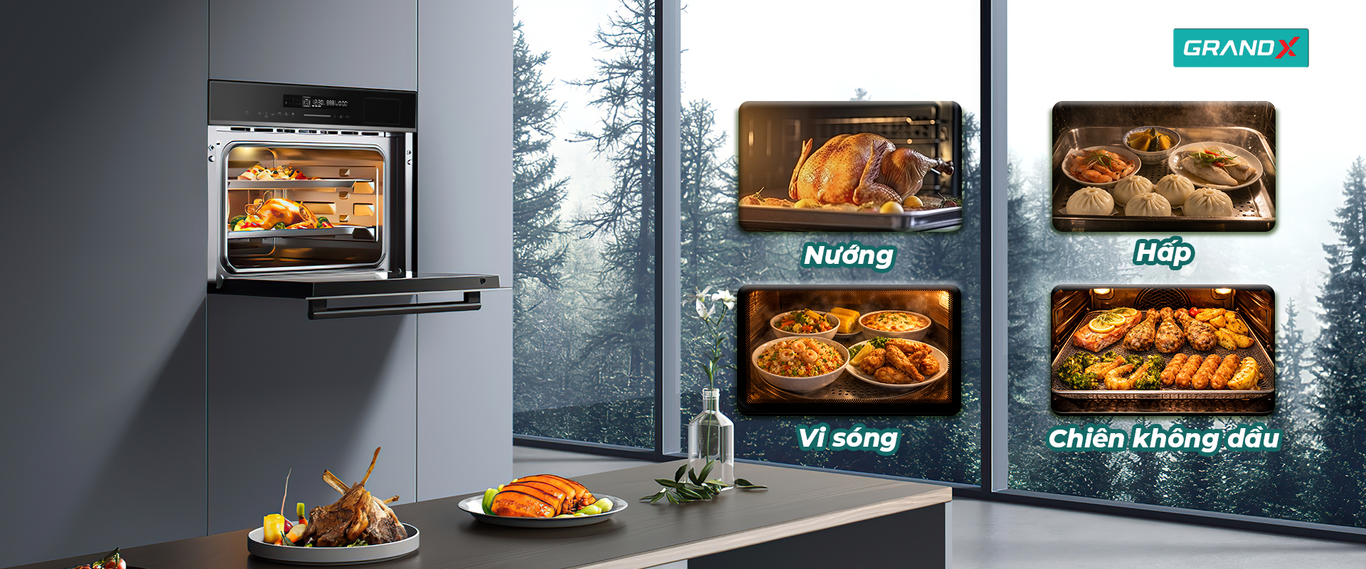 Lò Nướng GrandX GX50MOS7-1