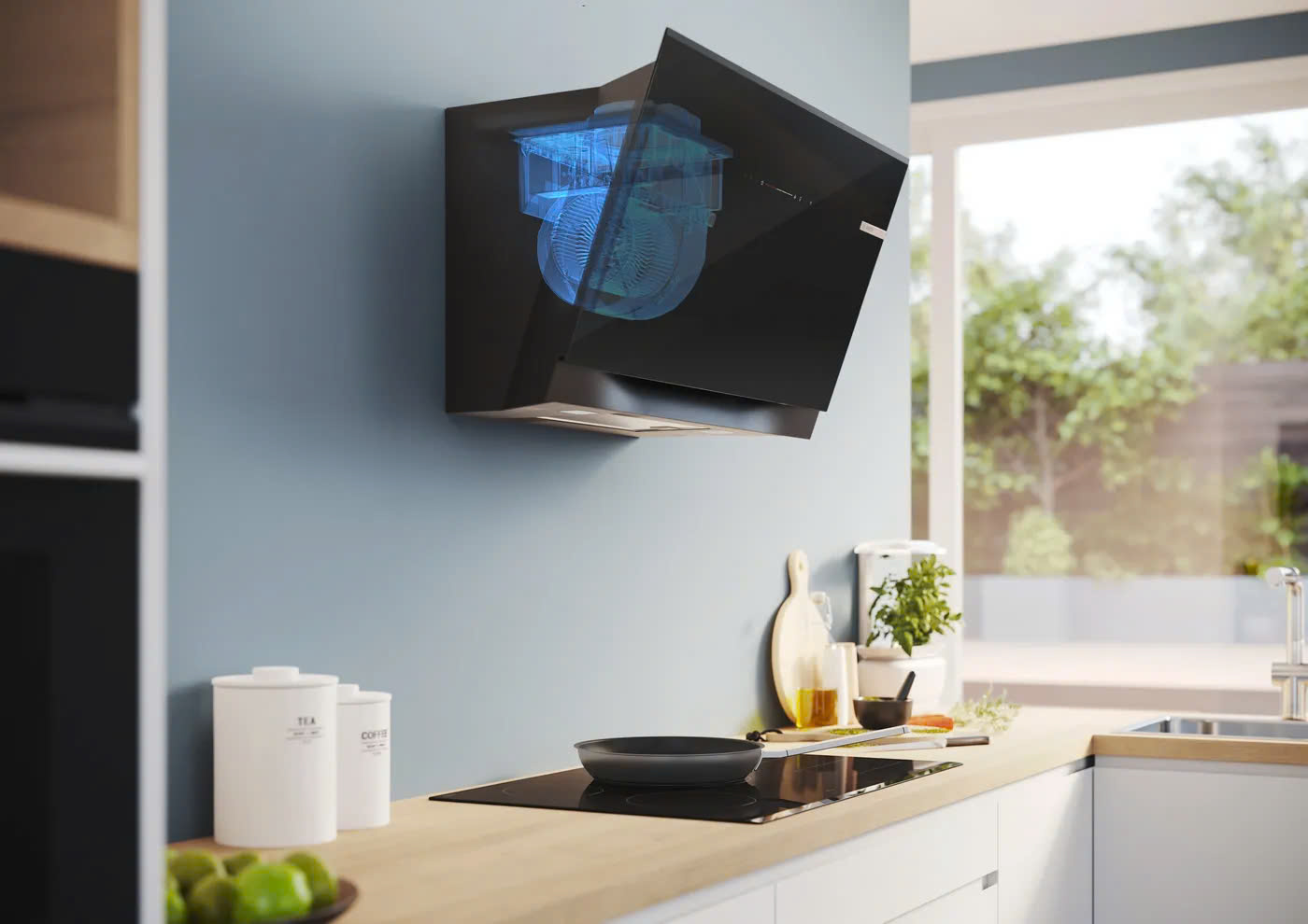 Máy hút mùi đảo Bosch DWK91LT60-3