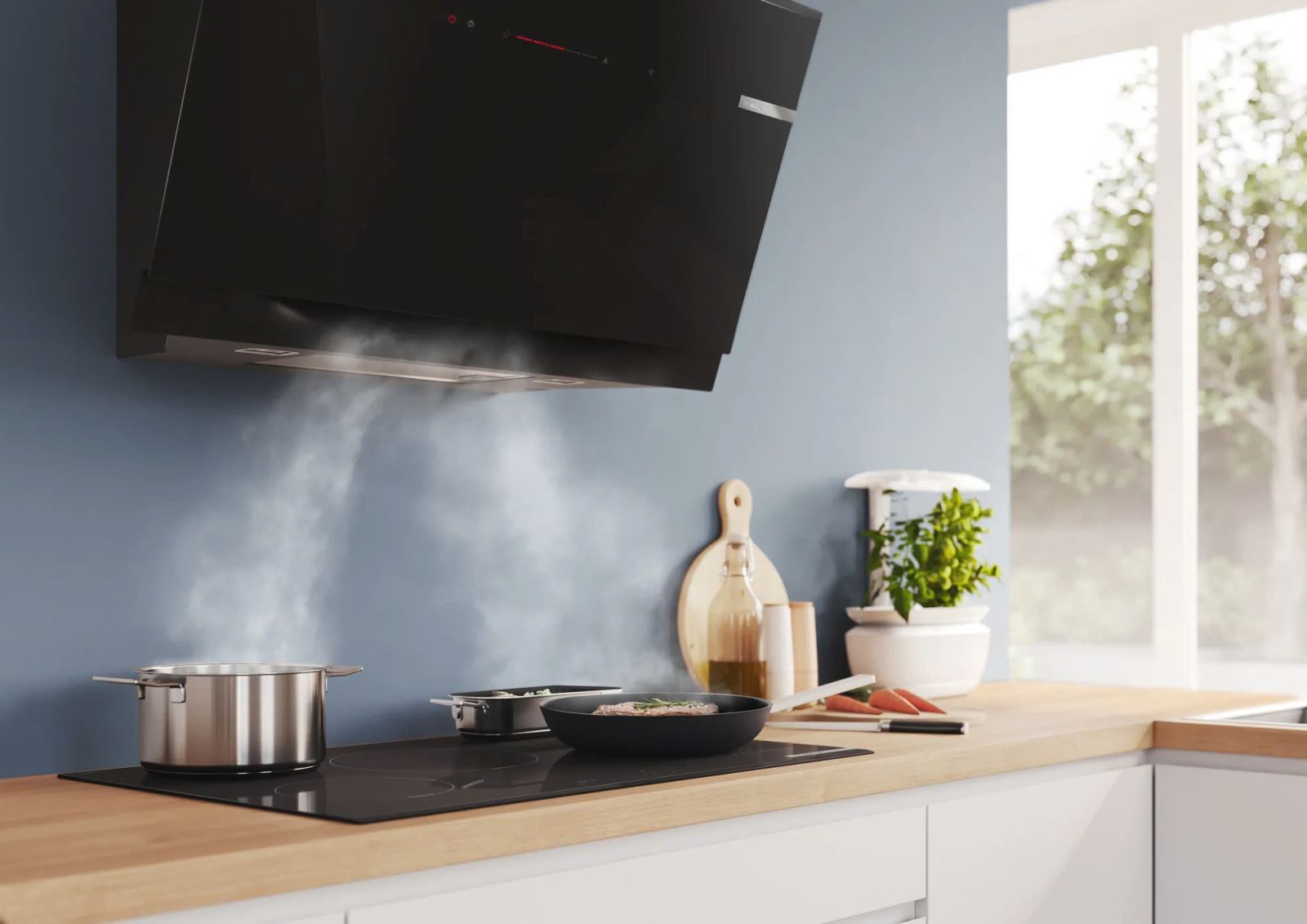 Máy hút mùi đảo Bosch DWK91LT60-2