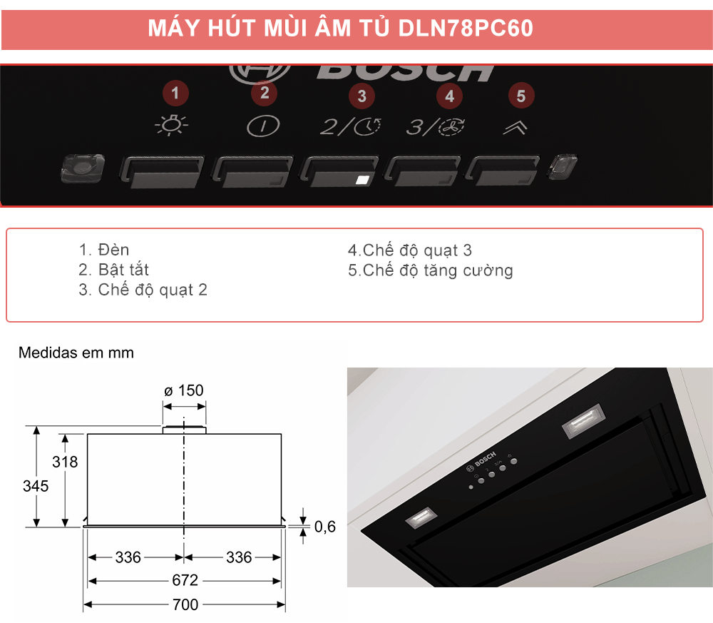 Máy hút mùi Bosch DLN78PC60-2