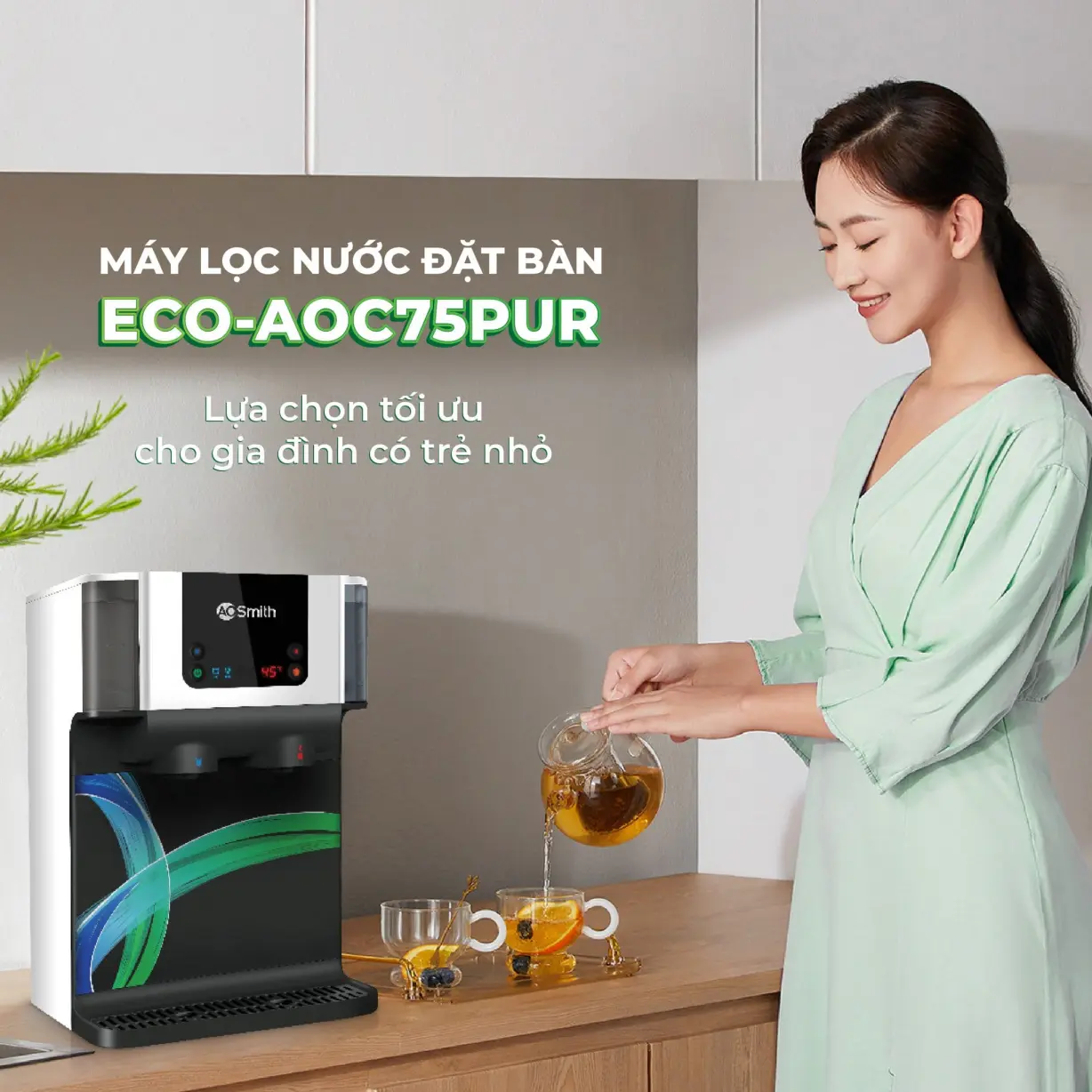 Máy Lọc Nước A. O. Smith ROSS™ ECO-AOC75PUR
